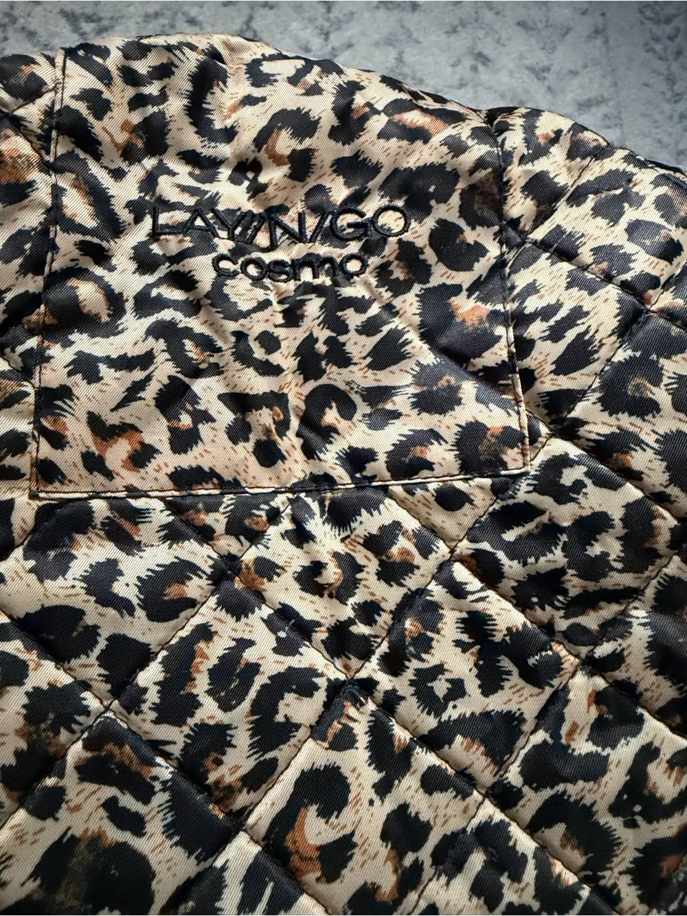 LAYN/GO Leopard Print Lay-n-Go Cosmetic Bag - Brown/Black